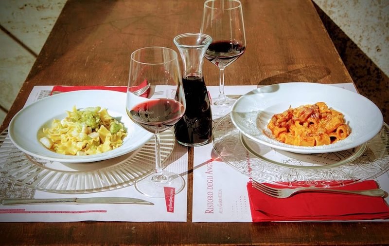 Pasta dishes at Ristoro degli Angeli