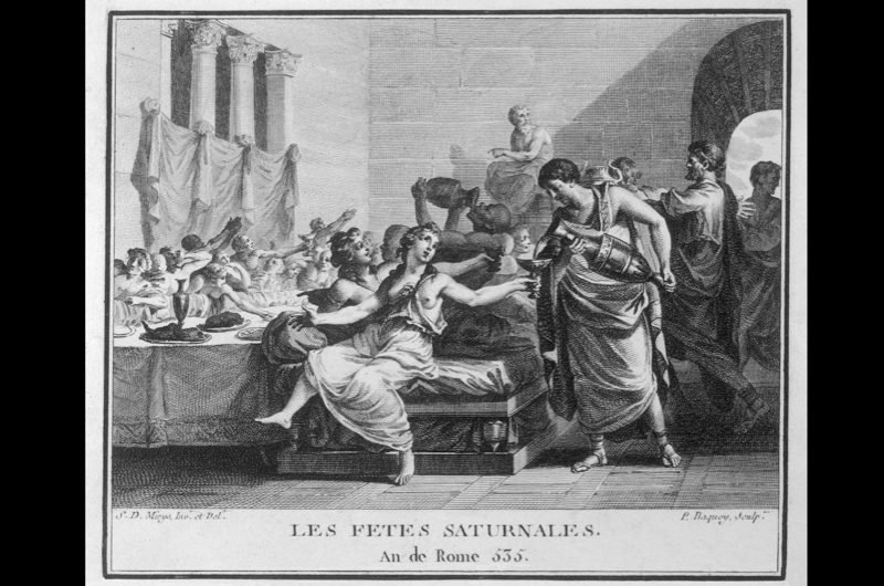 Etching of the Roman Saturnalia