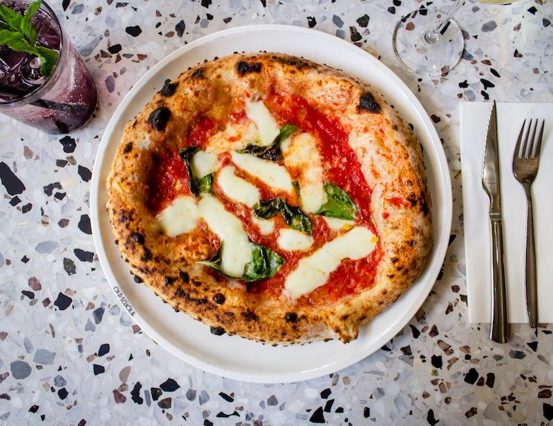 Pizza Napoletana is a great Italian autumn dish, but is eaten year-round.