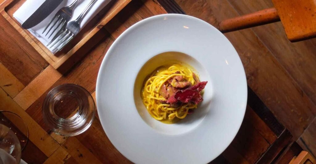 Kosher carbonara at Renato al Ghetto