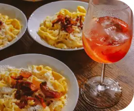 Pasta and Wine