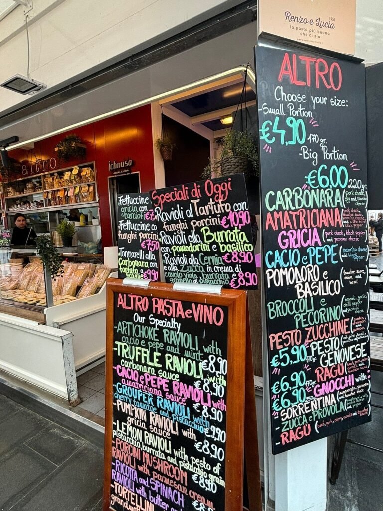 Altro Pasta Stall in Testaccio Market