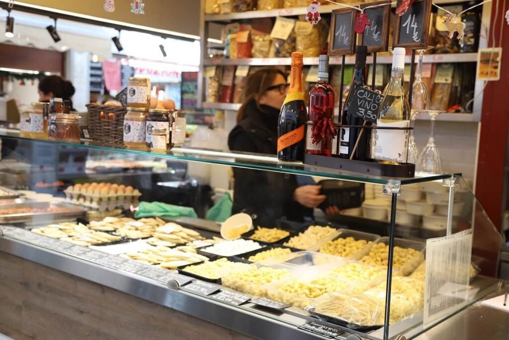 Pasta stall in Mercato Testaccio (Testaccio Market)